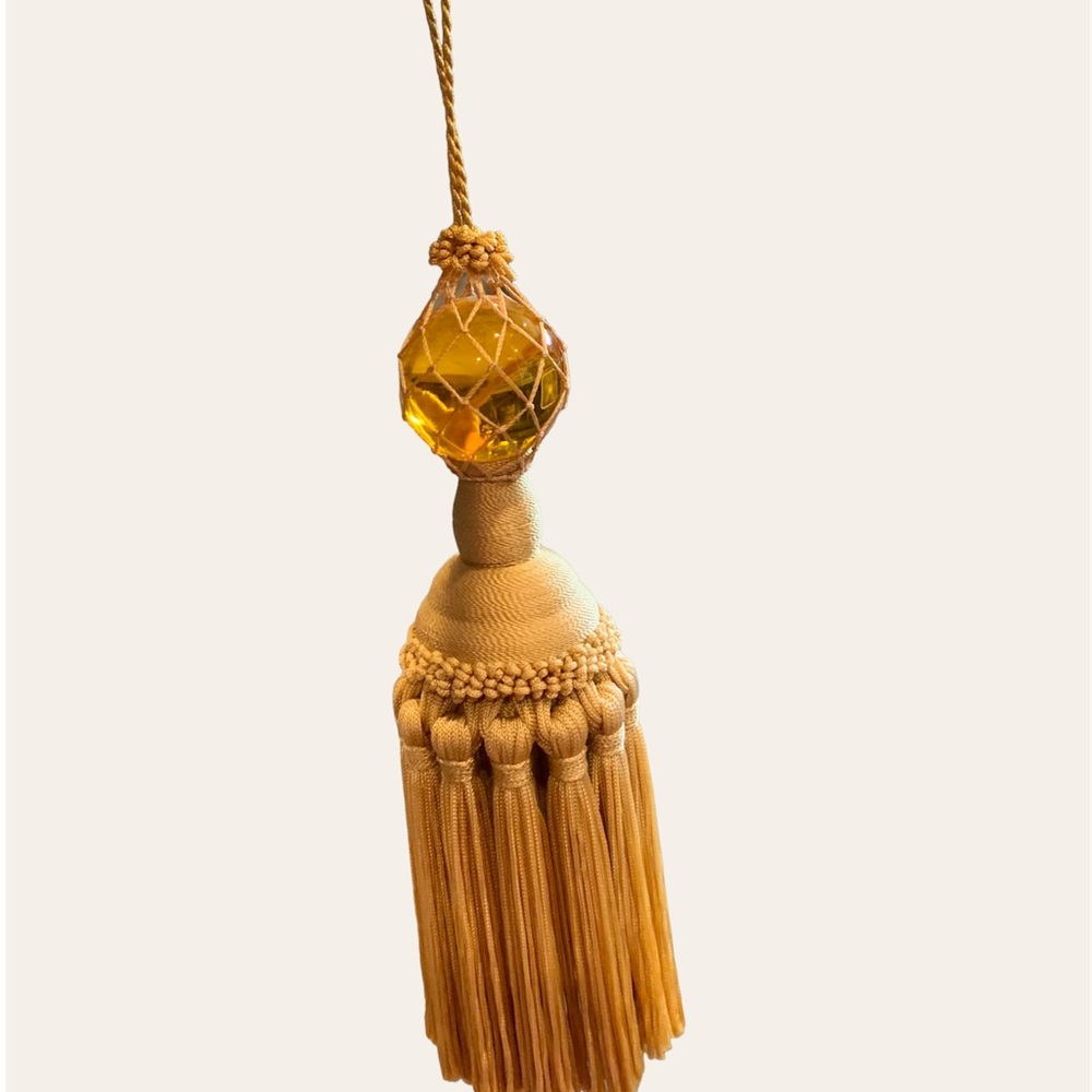 Vintage Silk curtain Tie back tassels - Picture 2 of 2